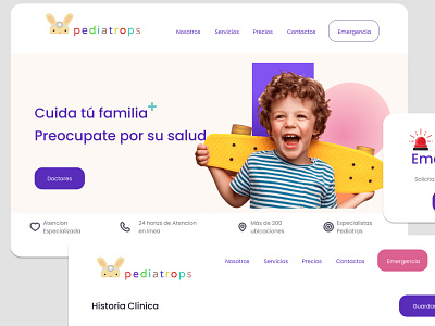 Pediatrops design ui ux web