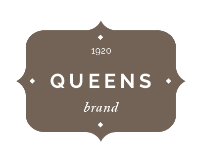 Queens Brand logo sample branding design flat icon illustration illustrator logo minimal typography website