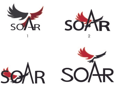 SOAR illustrator samples design flat illustration illustrator logo minimal typography vector