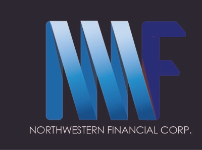 NorthWestern Financial Sample Logo branding custom logo design custom logotype design flat illustrator logo minimal typography vector