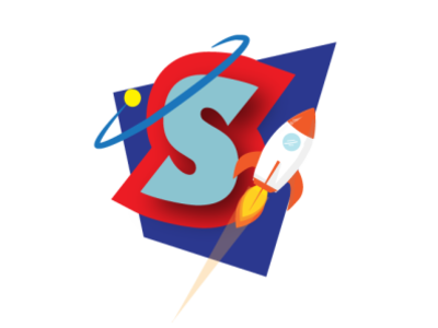 SyB s Space Submark - Logo design digital illustration flat icon illustration illustrator logo submark submarks vector vector illustration web website