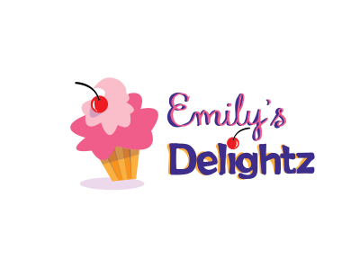 Emily’s Delightz - Logo adobe illustrator design digital illustration flat illustration illustrator logo typography vector website