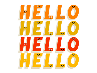 Hello, Hello, Hello, Hello cartoon digital greeting hand drawn type hand drawn typography hello illustration instagram letters