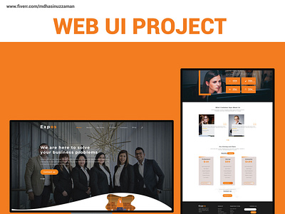 Business Web UI Project adobe photoshop design icon logo ui ui design uiux ux vector website webuiuxdesign