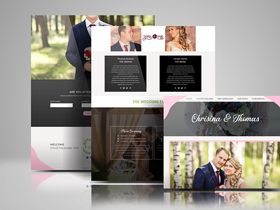 WEDDING EVENTS​​​​​​​ FULL WEBSITE DESIGN FOR 
CHRISINA-&-THOMAS