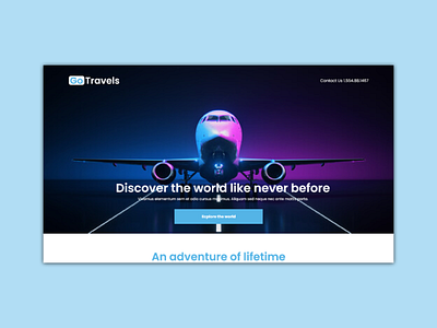 GoTravels Landing Page