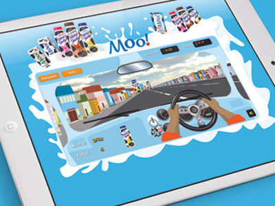 Moo Milk Game | UI game ios ipad iphone level milk speed