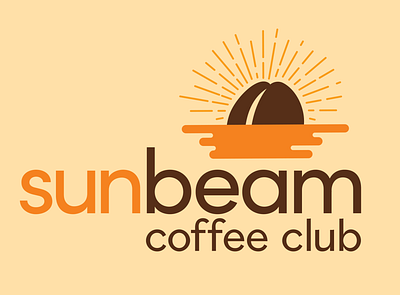 Sunbeam Coffee Club Logo branding coffee coffee logo design food and drink food and drink logo logo logodesign vector
