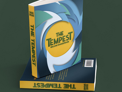 The Tempest Book Cover book book cover illustration print print design print designer typography vector vector illustration vector illustrations