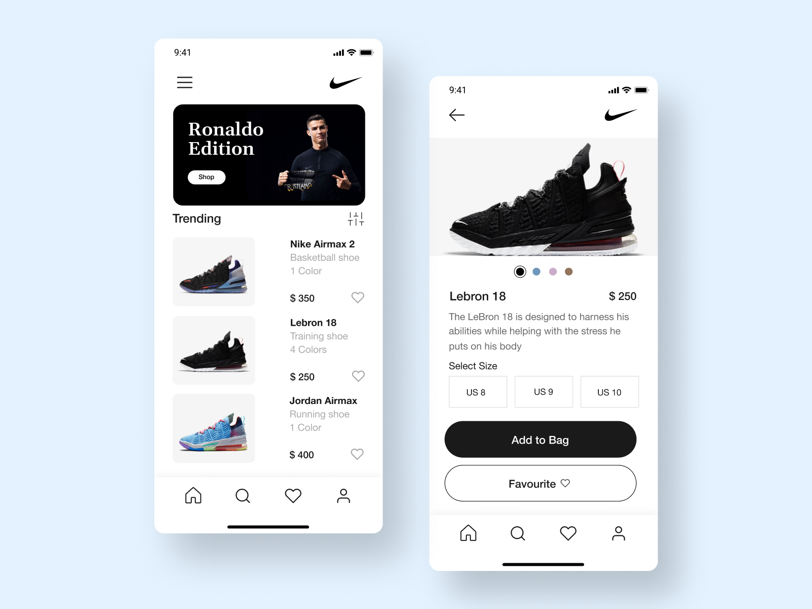 Nike App UI Concept by Vigneshwaran R on Dribbble