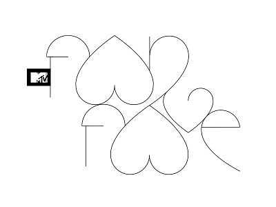 Fan Fave Logo blackandwhite branding design expressive typography logo mtv tyography typedesign vector