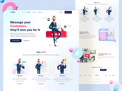 Web Chat Agency Landing Page