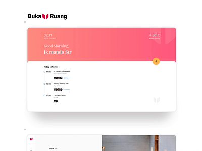 Book your meeting room, easily — BukaRuang apps booking apps clean design experience illustration prototype ui ui design ux ux design web app web app design