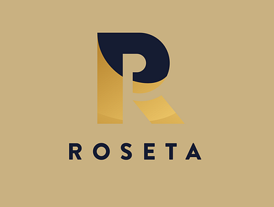 ROSETA - Royal & Gold branding design icon illustration logo minimal