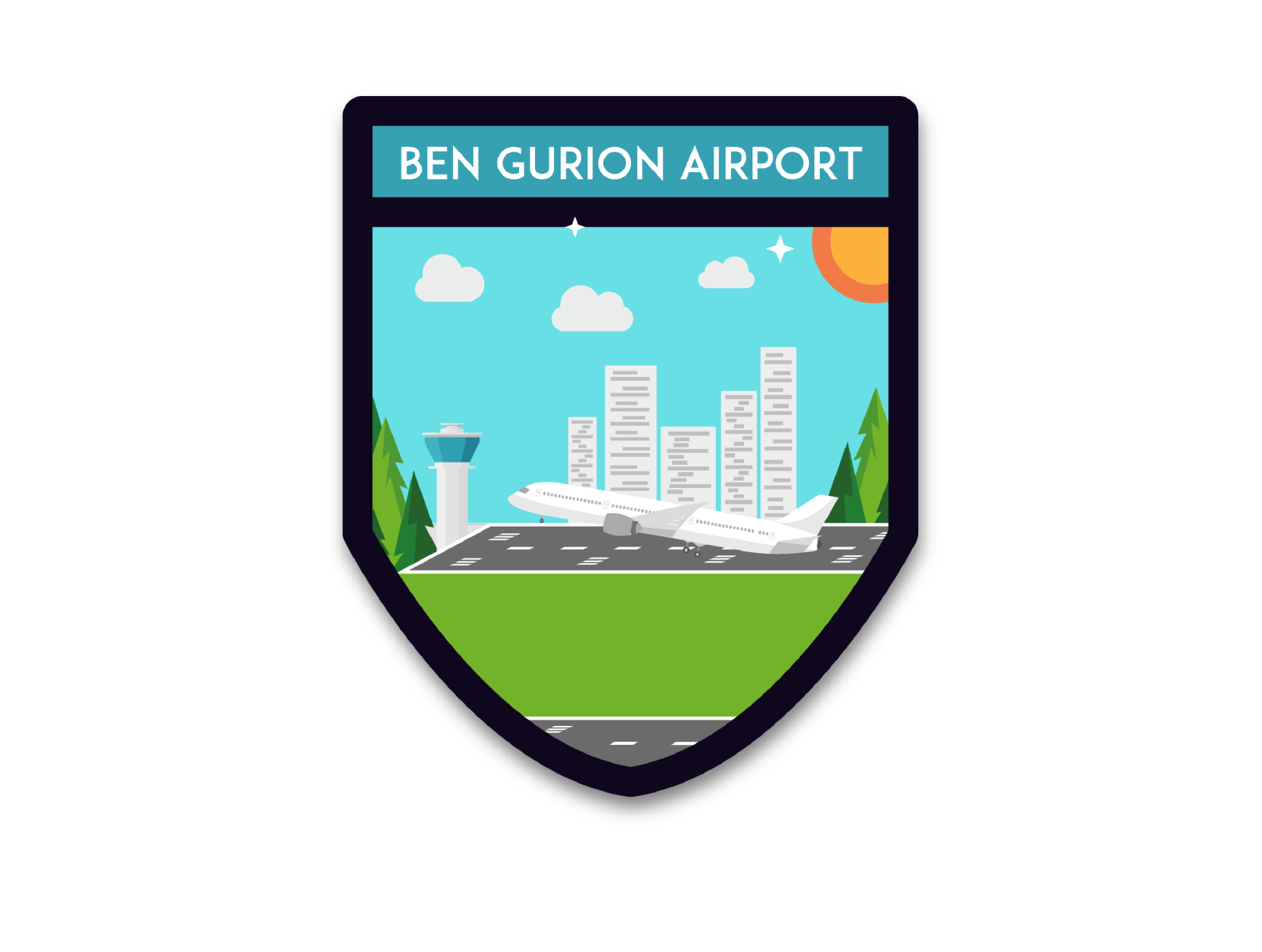 Ben Gurion Airport Badge by Omer Daniel on Dribbble