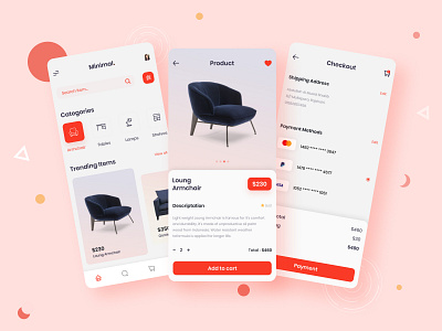 Furniture App UI app design ecommerce ecommerce app furniture furniture app furniture design furniture store online shop shopping shopping app shopping cart ui ui design ux