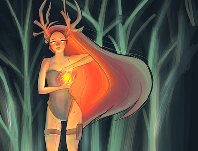 Heart of Forest art artwork fantasy illustraion illustration art