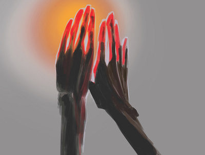 Sketch of hands art artwork atmospheric hand hands illustraion illustration art light sketch sun sunny
