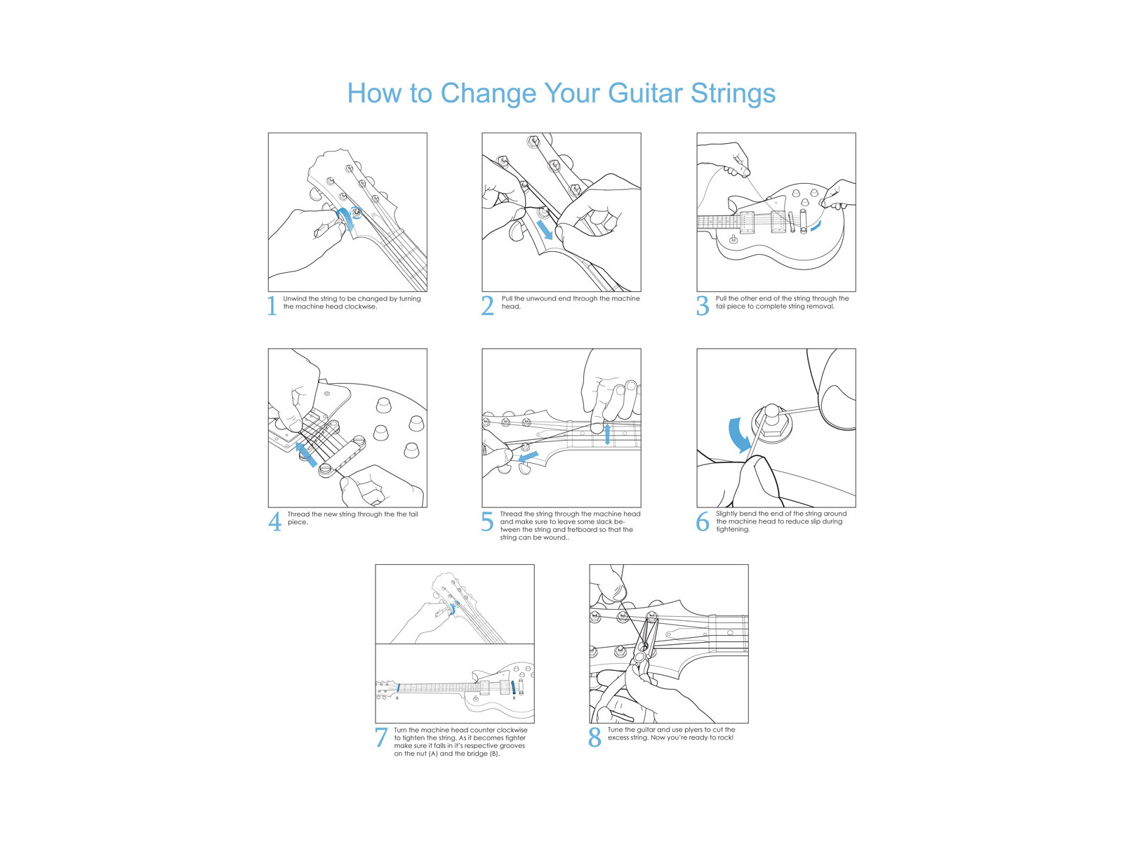 How to Change Your Guitar Strings by Peter Wojcieszek on Dribbble