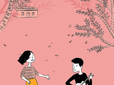 to be with you leaves mobile wallpapers pink small house trees ukulele