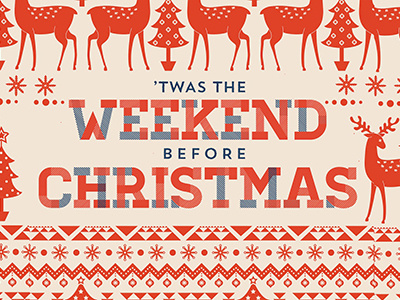 'Twas The Weekend Before Christmas christmas christmas tree church deer jesus ugly sweater