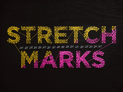 Stretch Marks Final church handmade string typography