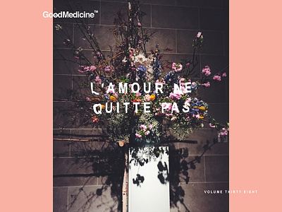 Good Medicine Vol 38 album artwork flowers french music photo pink type