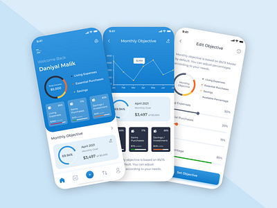 Budget Management App design figma mobile app ui