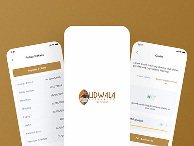 Insurance App Design design figma insurance mobile app ui