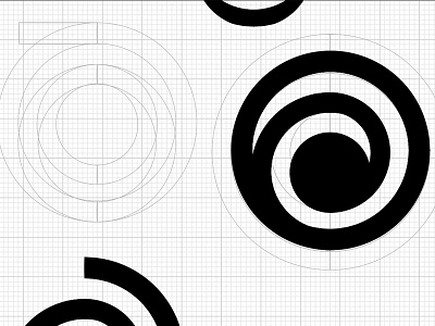 Uncover Discovery Logo Design Progress - Wireframe illustration ios logo design vector wireframe
