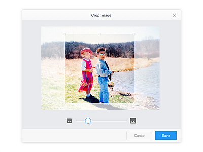 Image Crop and Resize Tool UI/UX