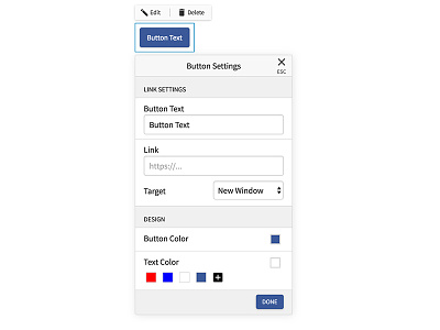 Button Customizer buttons customize design dialog ios material popover ui ux