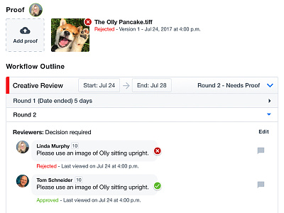 Who would reject that puppy??? comments proofing review ui ux workflow