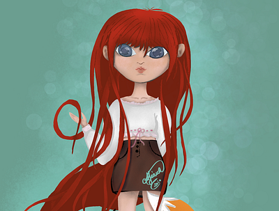 Redhead illustration