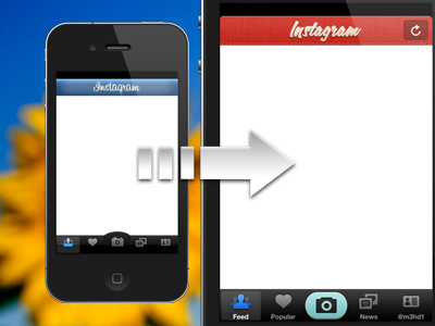 Instagram Redesign (retina only) instagram iphone mod redesign retina winterboard