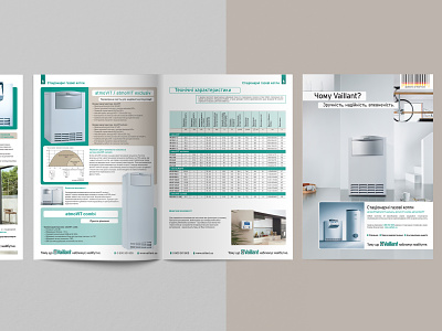 Brochure for the heating company Vaillant brochure design