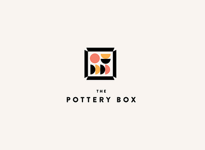 Logo for pottery store design logo minimal vector