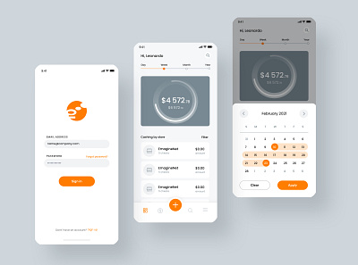 Quick, finance app app finance ui ux web