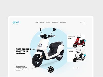 Website proposal for rental company bike rental ui ux