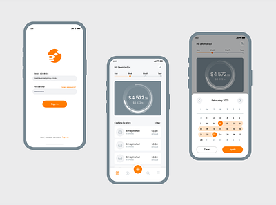 Quick - financial app app design ui ux