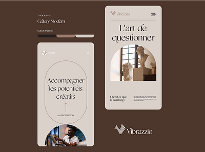 Vibrazzio - brand identity app branding responsive design social media