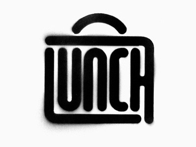 Lunch logo charity logo typography