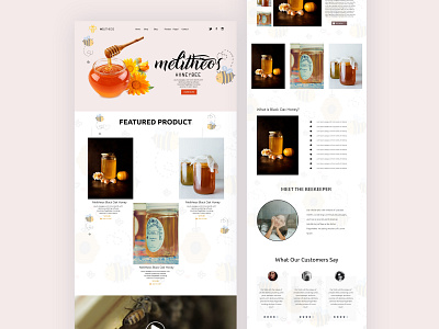 Honey Landing Page Design