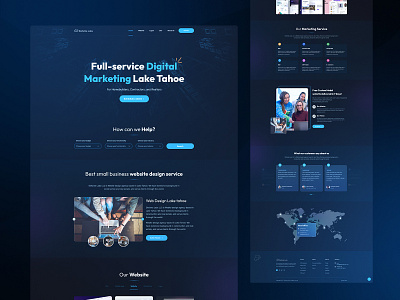 Elefante Labs - Landing Page design dark dark mode dark ui design designer illustration landing page logo logo design mobile app typography ui user exprience user interface ux website