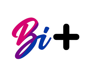 Bisexual plus art bi bisexual bisexual community bisexual pride bisexuality digital digital art lgbt lgbtq lgbtqia logo mixed media plus
