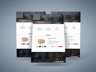 firewood in practical boxes and deliver website design