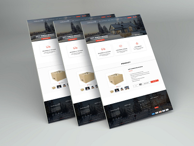 firewood in practical boxes and deliver website design