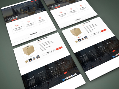 firewood in practical boxes and deliver website design