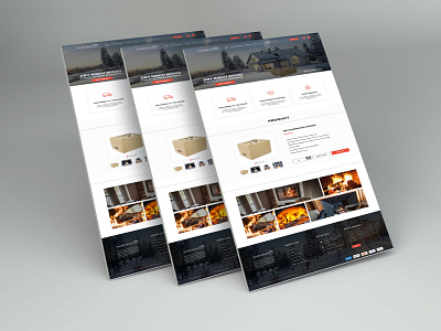 firewood in practical boxes and deliver website design