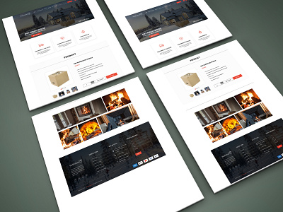 firewood in practical boxes and deliver website design